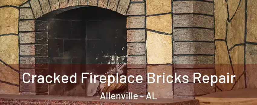 Cracked Fireplace Bricks Repair Allenville - AL