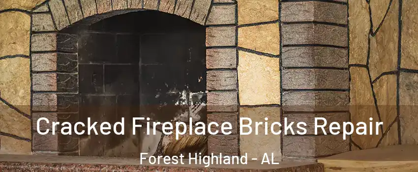 Cracked Fireplace Bricks Repair Forest Highland - AL