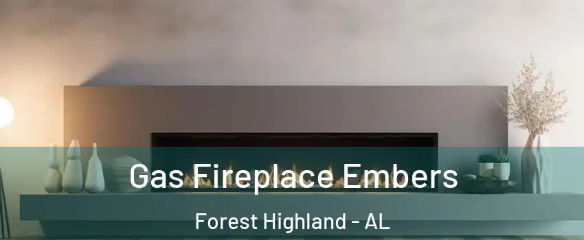 Gas Fireplace Embers Forest Highland - AL