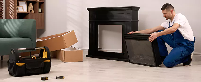 Old Rusted Metal Fireplace Repair And Replacement in Baltimore, AL