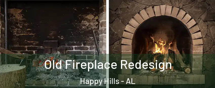 Old Fireplace Redesign Happy Hills - AL